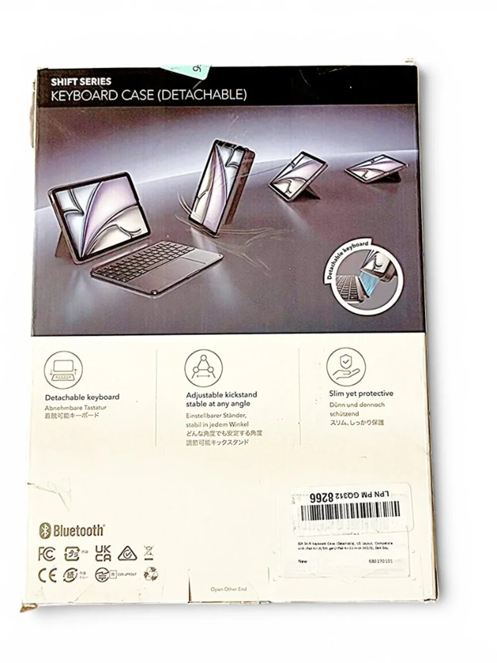 ESR iPad Air 11 Keyboard Case M4 M3 M2 Air 5 4 Magnetic Trackpad Gray